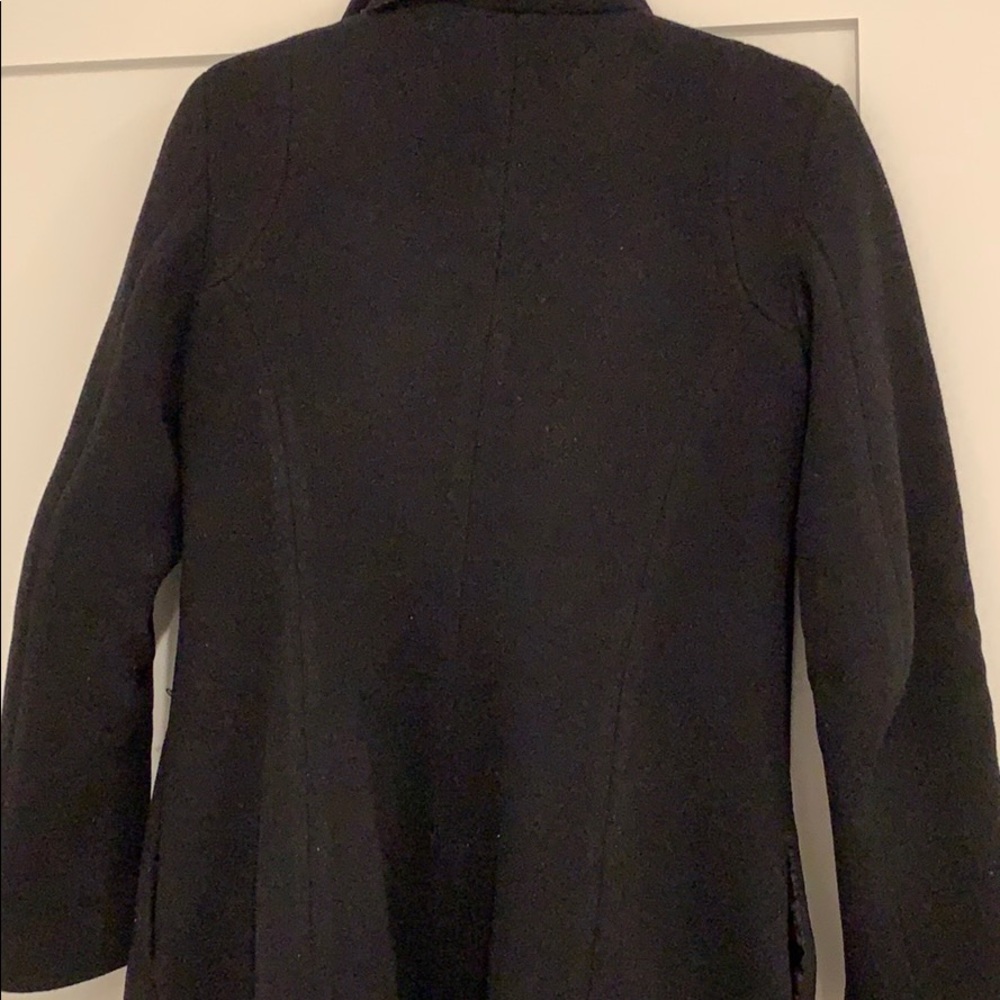 Zara Waterfall Coat in Black - Picture 8 of 8